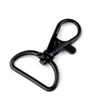 Karabiner Schwarz - 25 mm